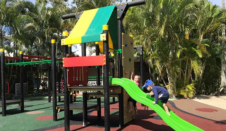 Kids on playground on the Gold Coast