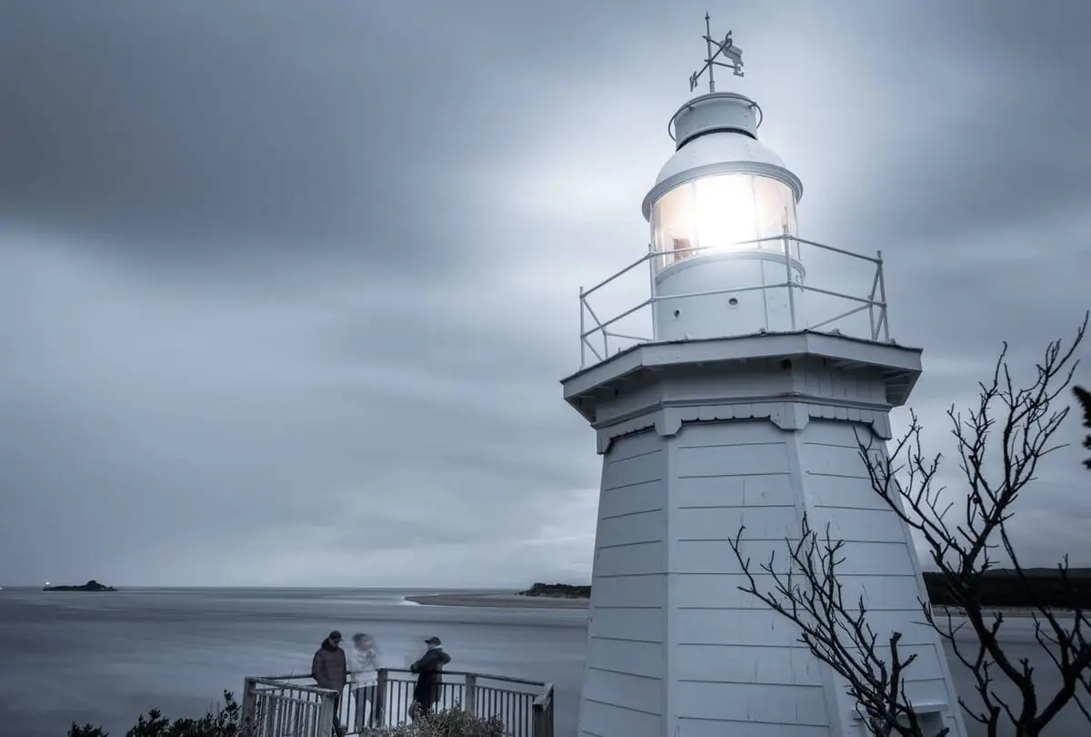A Lighthouse in The West Coast near Strahan Village