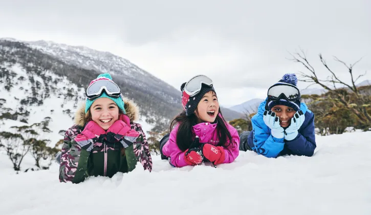 snow play in the Snowy Mountains