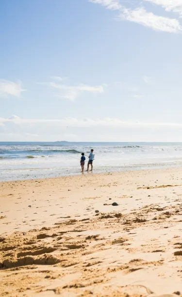 Beach near NRMA Darlington Beach Holiday Resort.