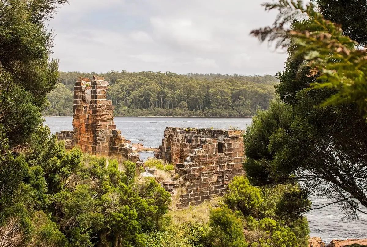 Ruins in The Strahan Tasmania near Strahan Village Hotel