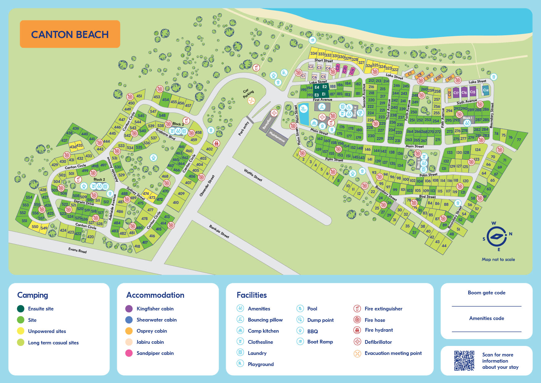 Canton Beach park map