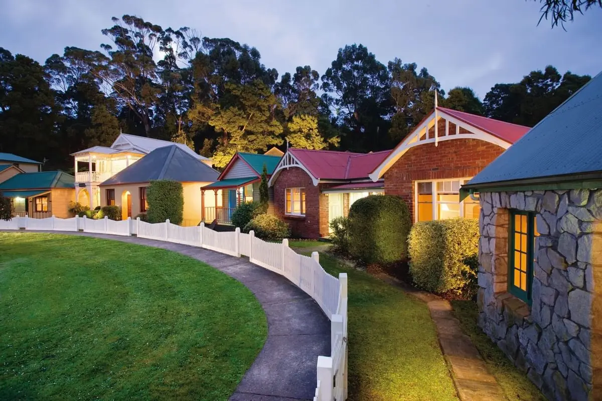Exterior view of Village Waterfront Cottage at Strahan Village
