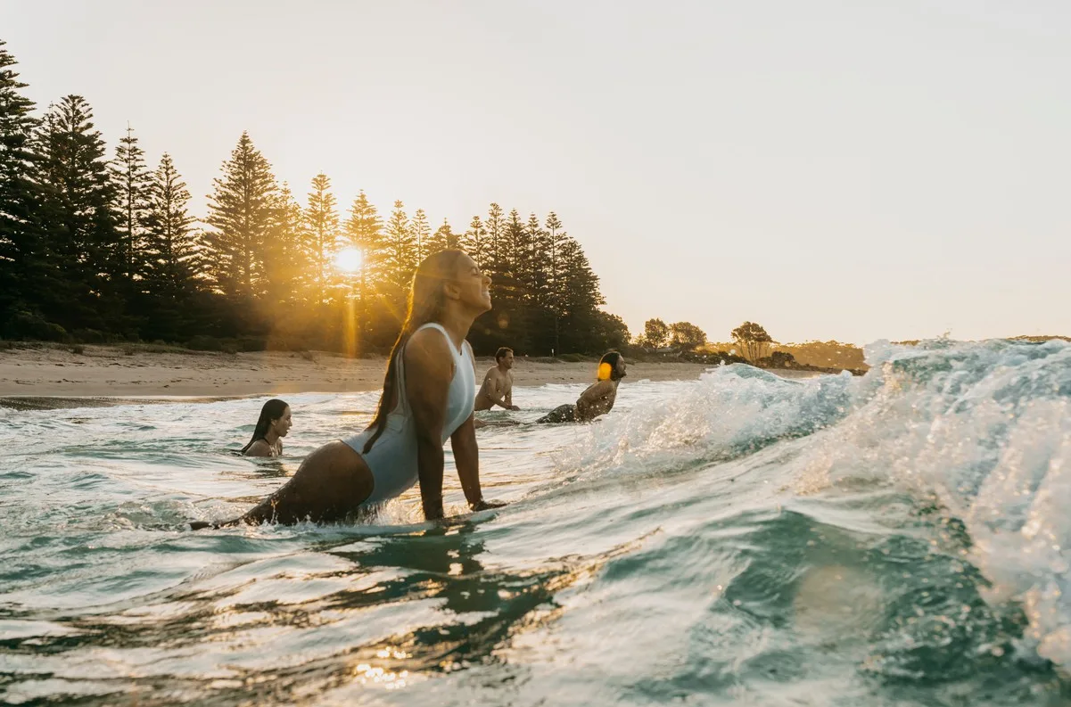 Surfing on the east coast