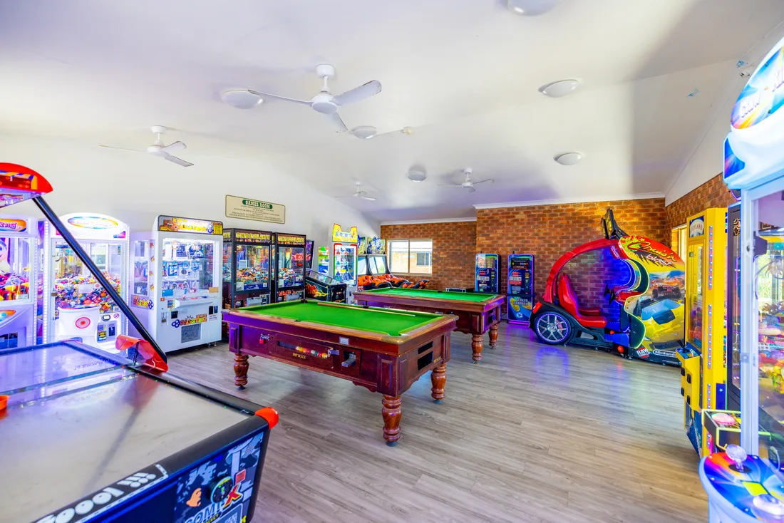 Games room, Blue Dolphin Yamba
