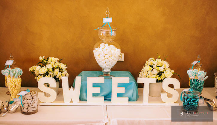 Sweets wedding table