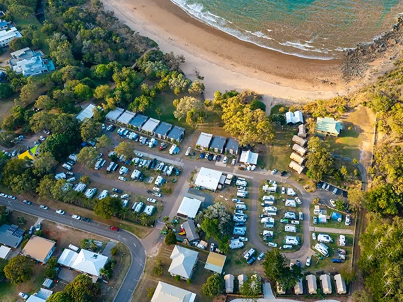 Aerial view of Agnes Water
