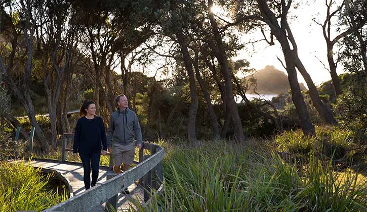 Couple walking at Mimosa Rocks National Park