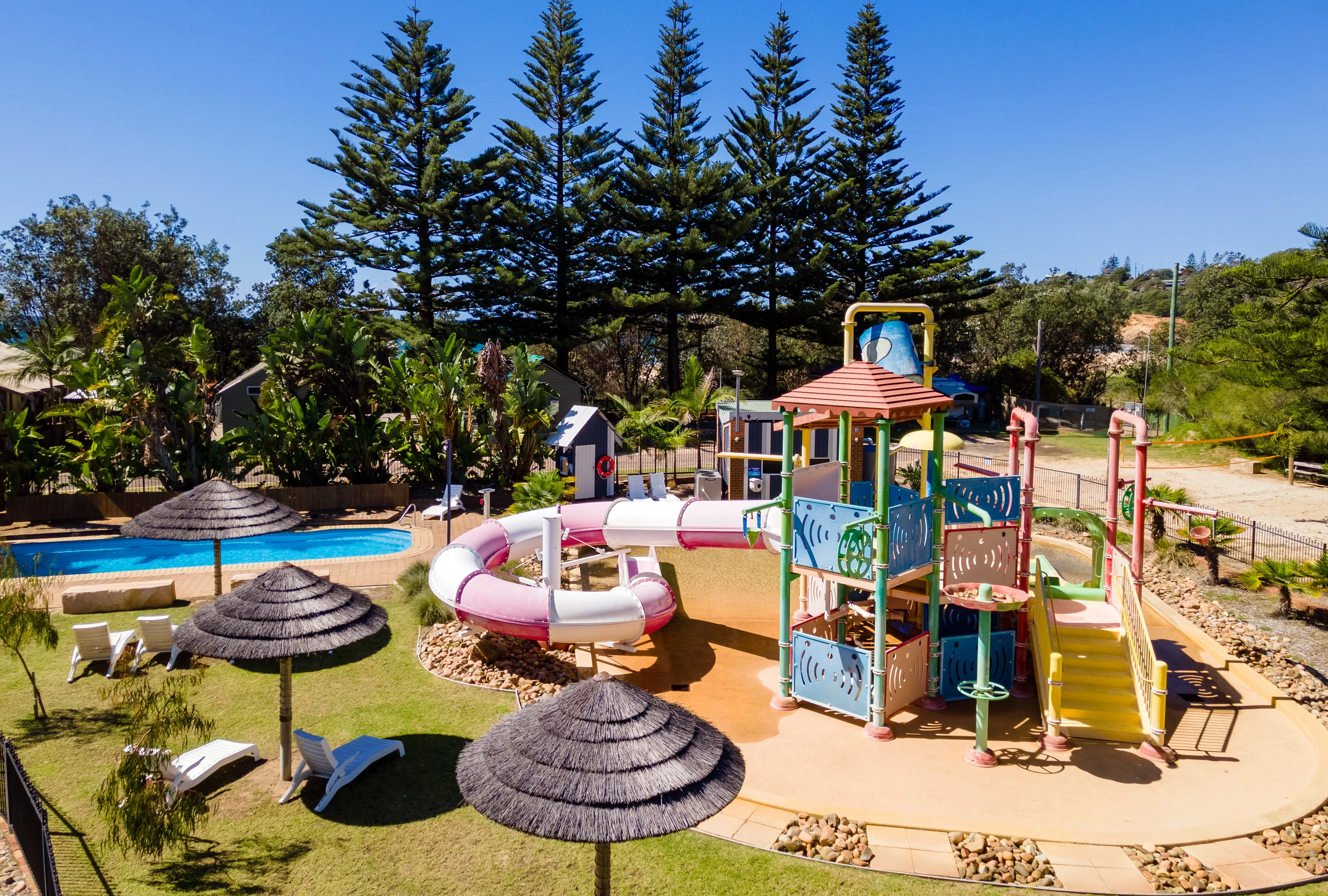 Kids playing at Tathra Beachfront waterpark