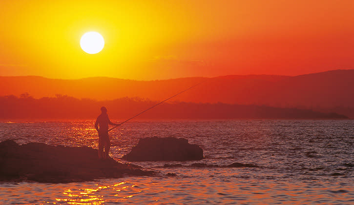 Sunset fishing at Round Hill Inlet 1770
