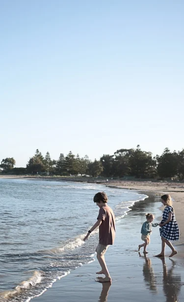Kids at the beach in Victor Harbor