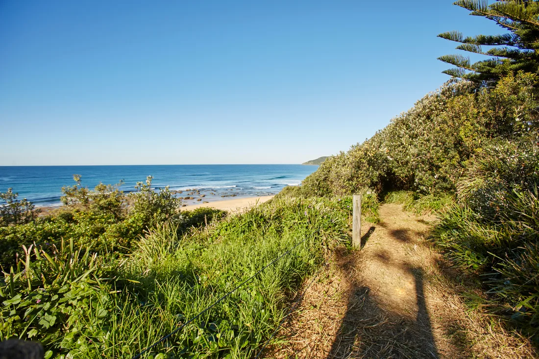 Toowoon Bay beach, NRMA Toowoon Bay Holiday Park