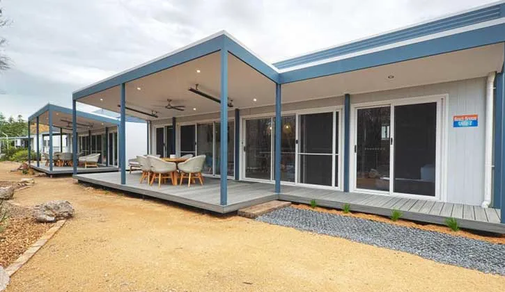 External view of a cabin at Tathra Beachside Holiday Park
