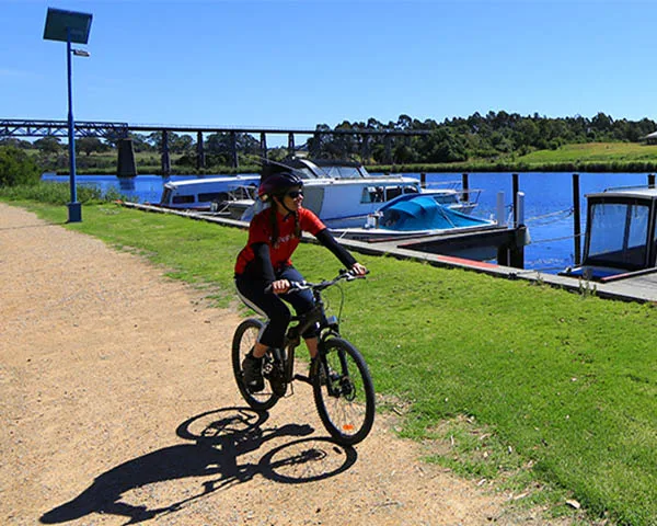 Bike riding Bairnsdale caravan park