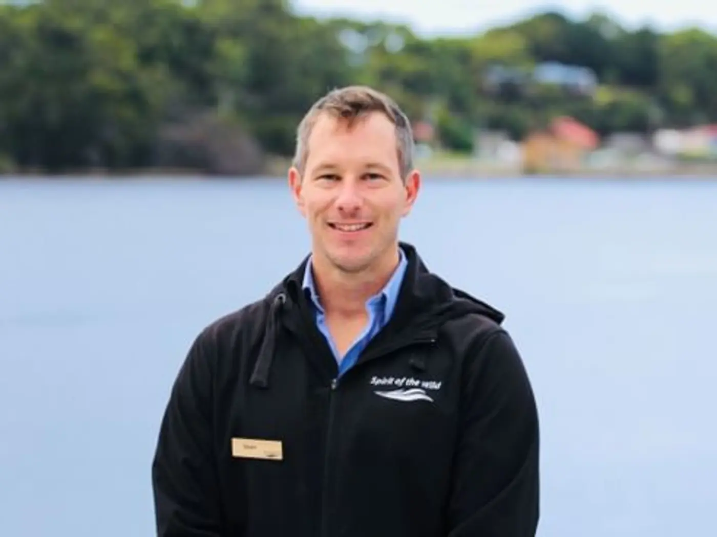 Close portrait of Mr. Sean at Gordon River Cruise
