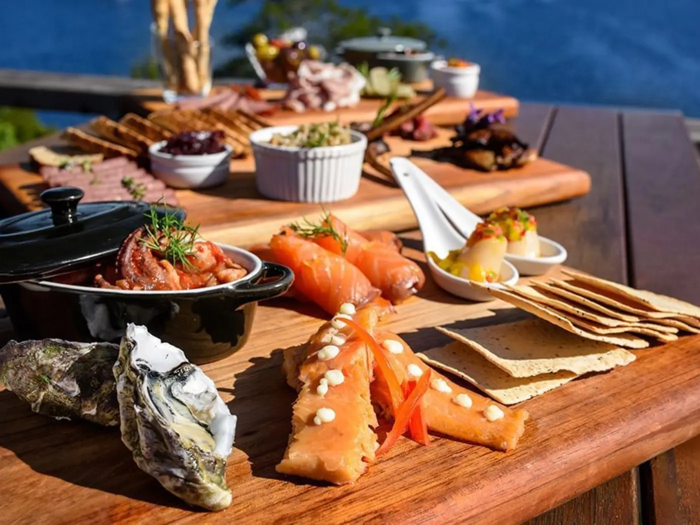 Dishes served in The 42° Restaurant & Bar at Strahan Village