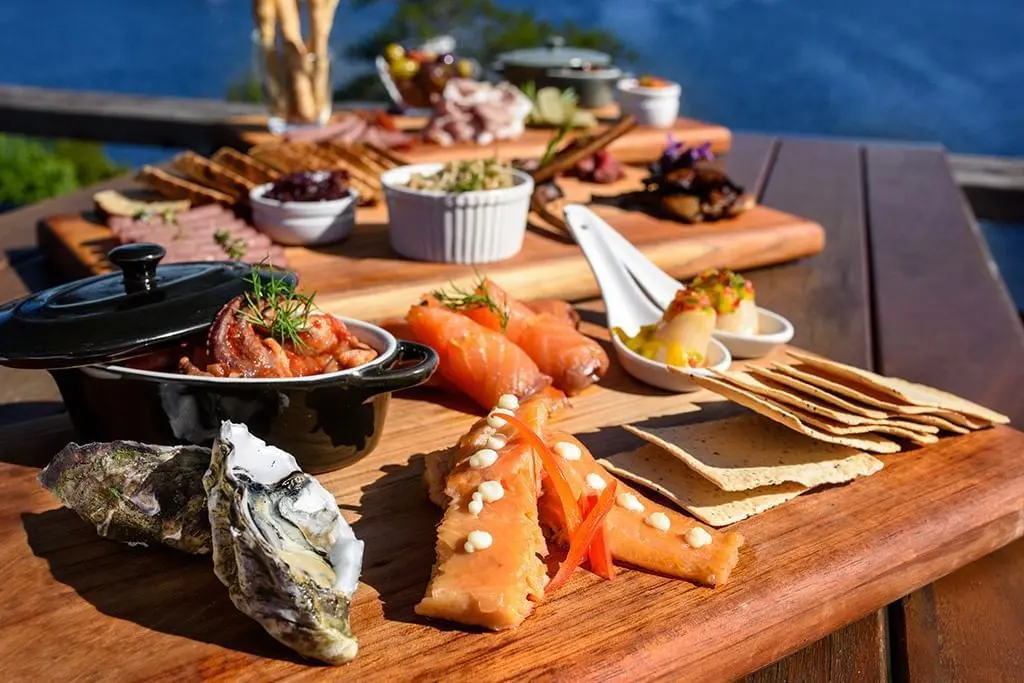 Dishes served in The 42° Restaurant & Bar at Strahan Village