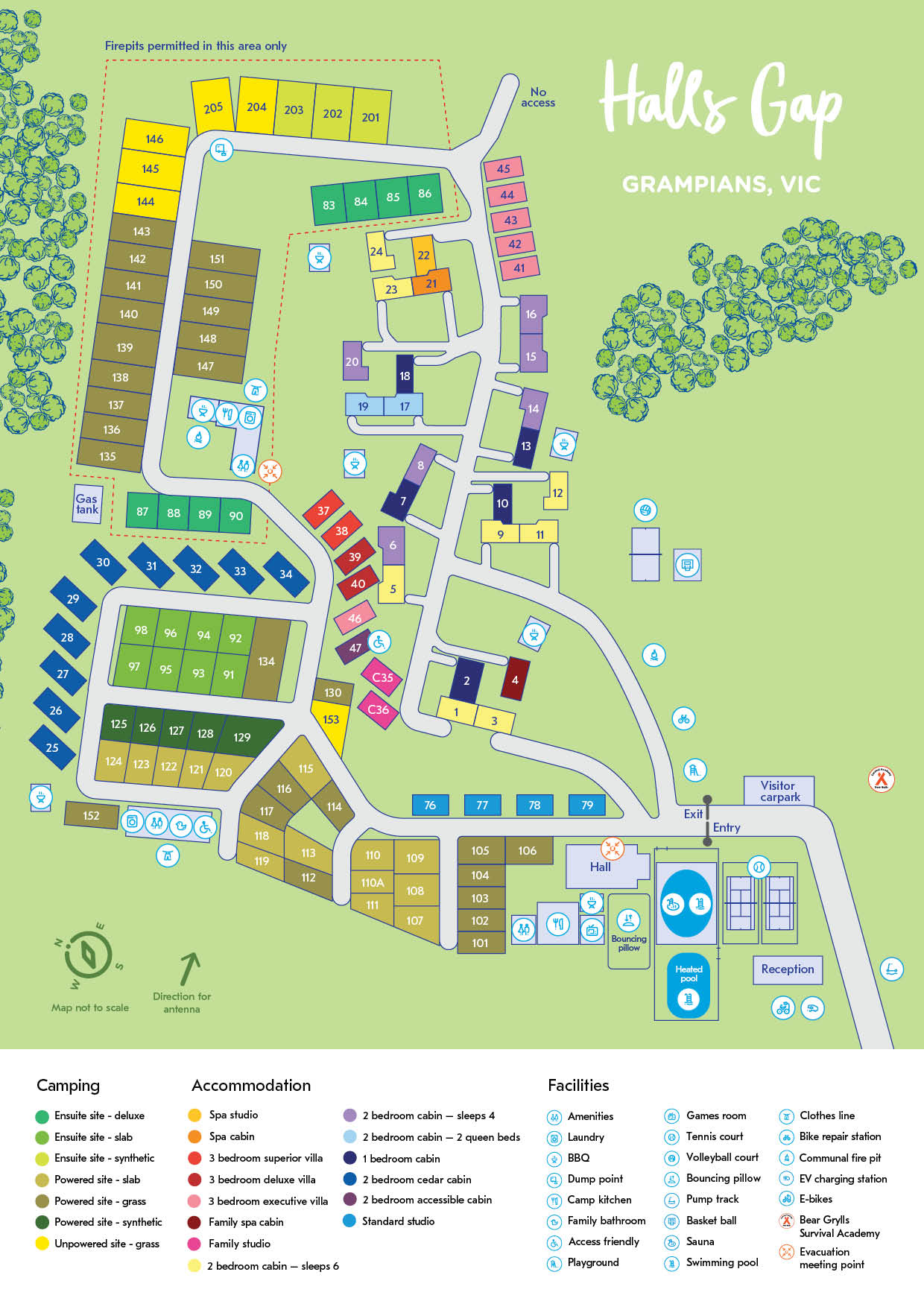 Halls Gap park map