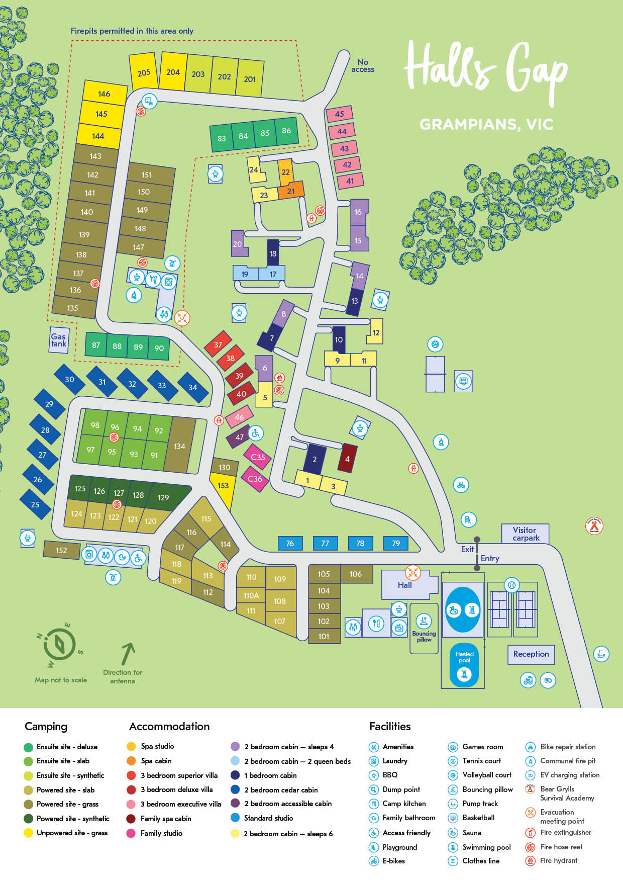 Halls Gap park map