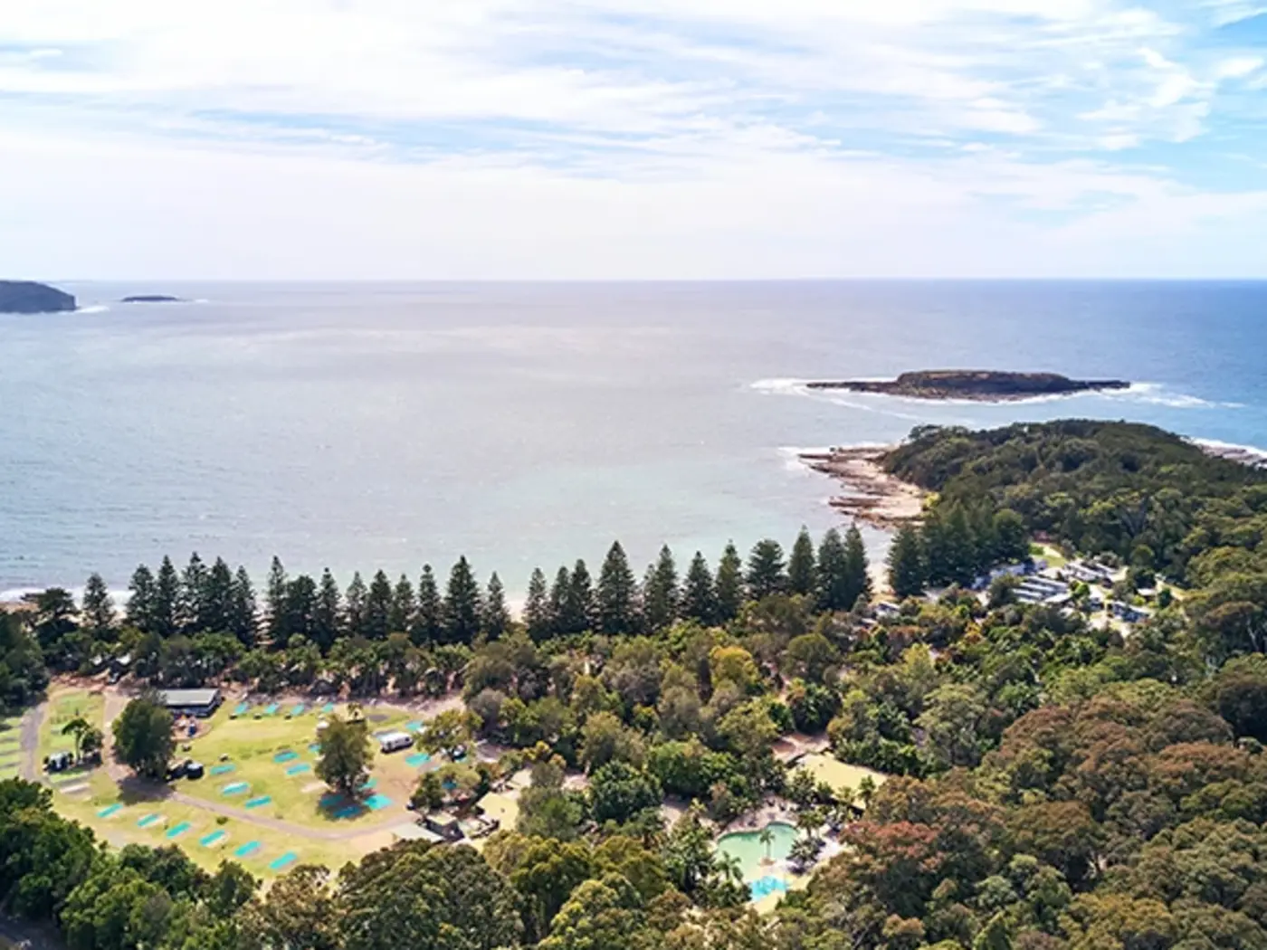 Aerial View of Murramarang coastline
