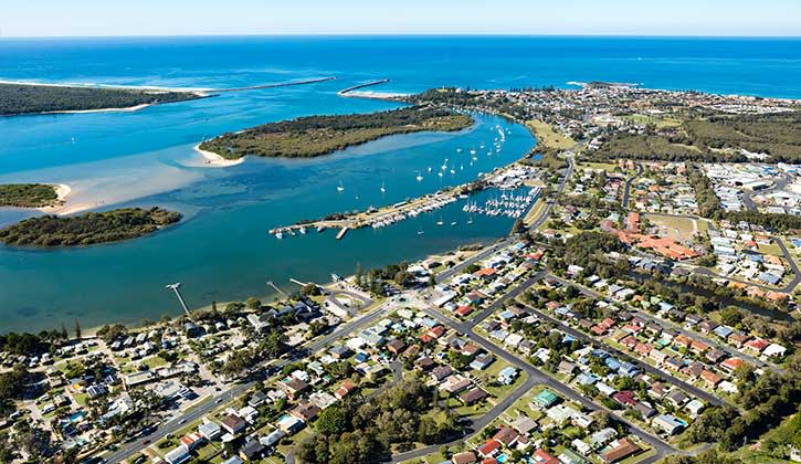 Yamba arial view