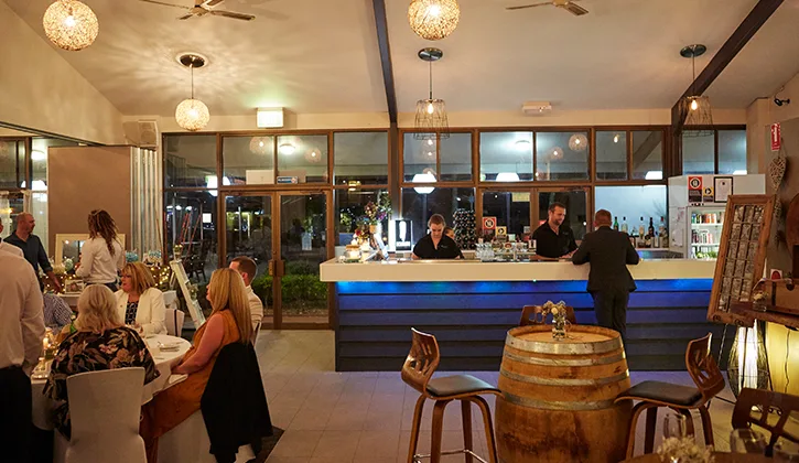 Wedding reception bar