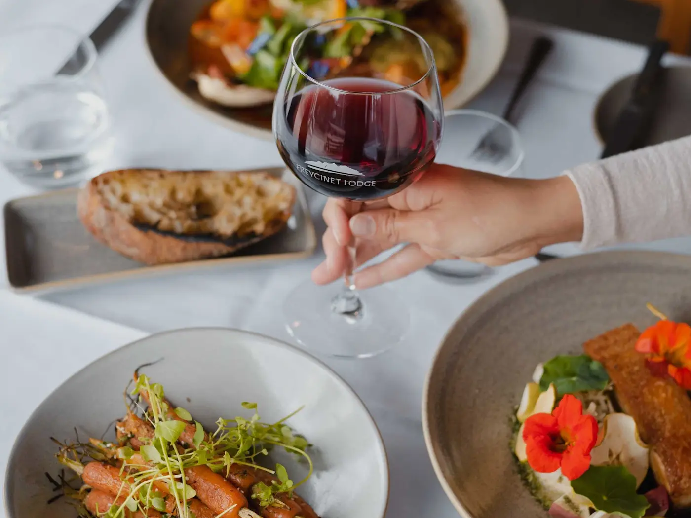 Dining at Freycinet Lodge