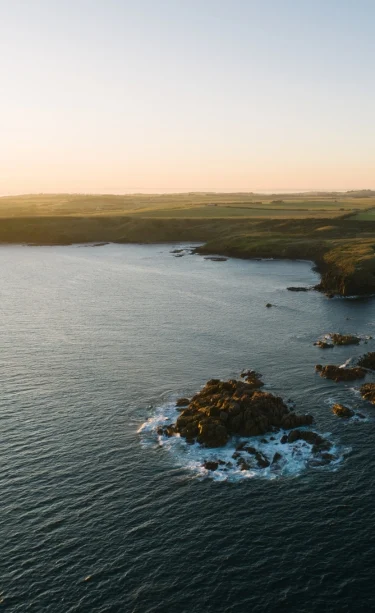 Aerial view of Phillip Island.