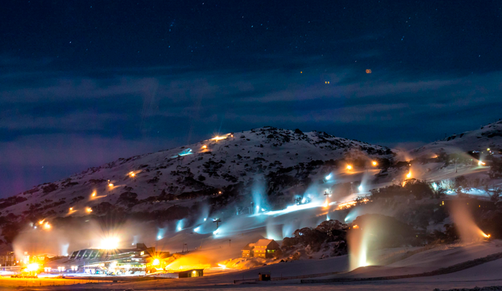 Night skiing at Perisher