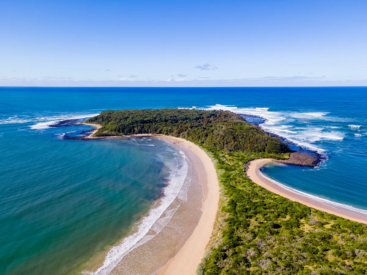 Broulee camping near the water NSW