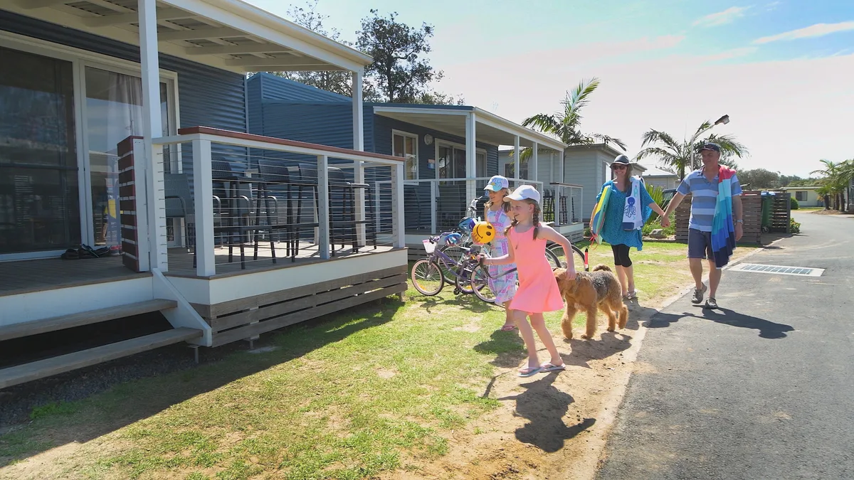 Family camping in Tathra