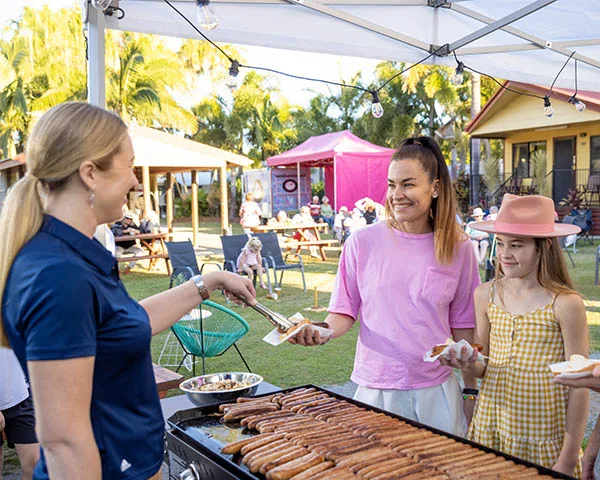 Treasure Island sausage sizzle