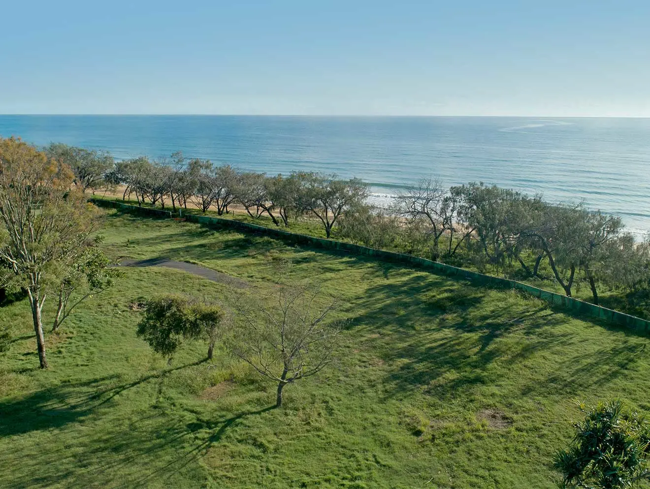 Arial view of Mon Repos beach