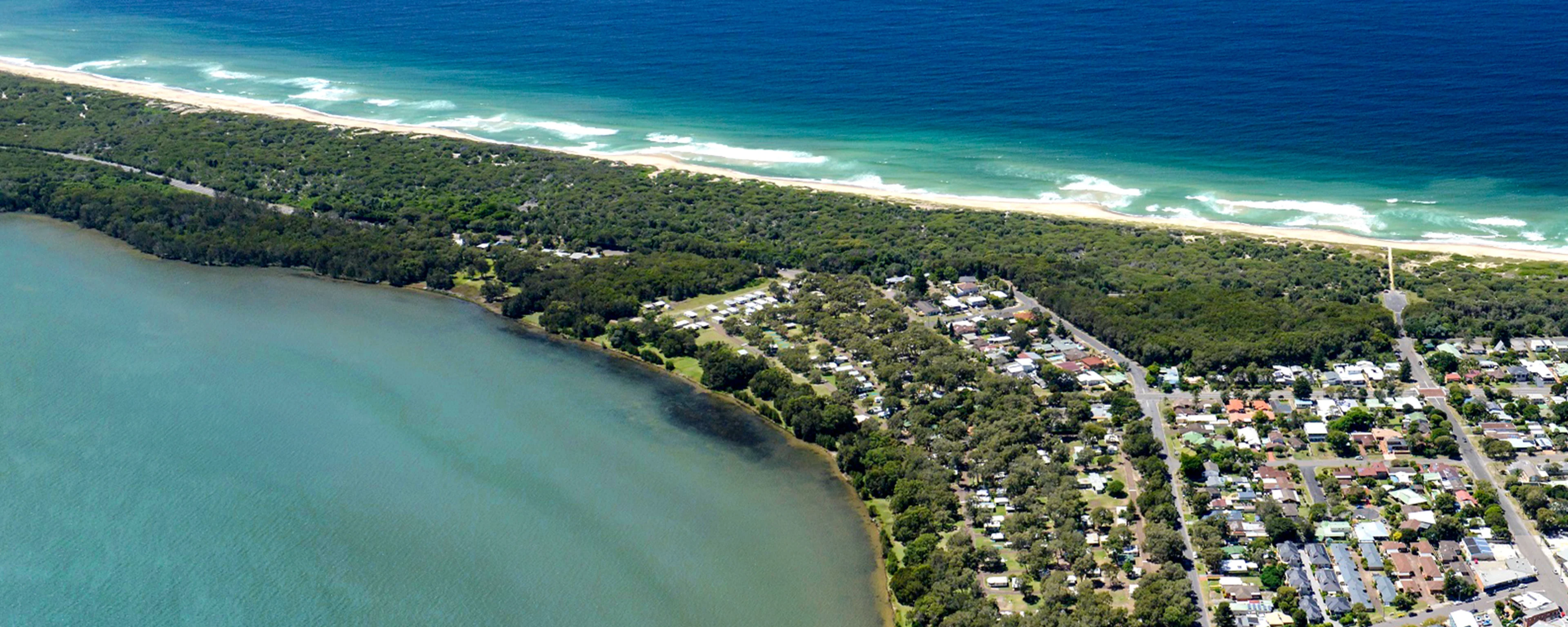 Budgewoi Holiday Park arial