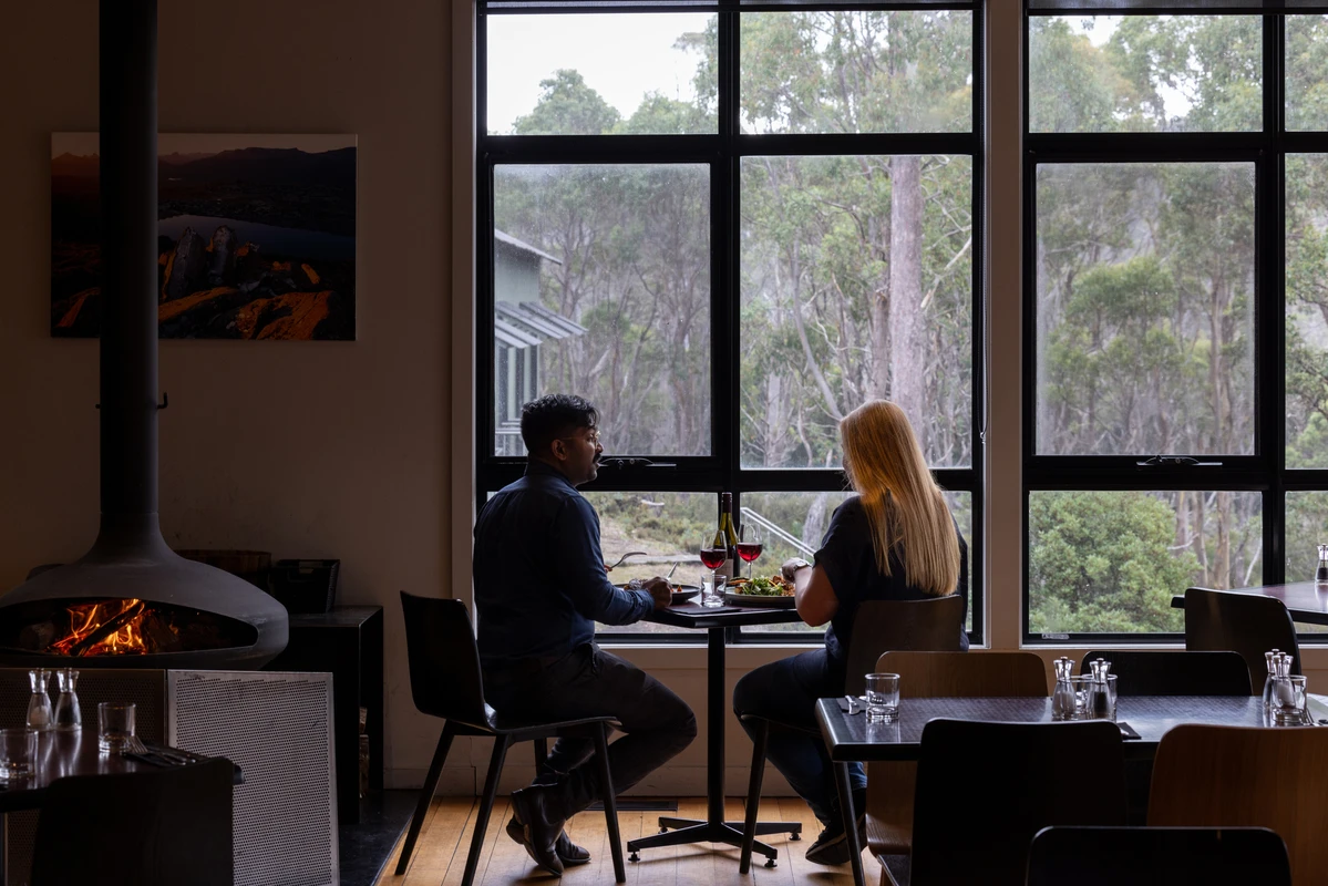 Cradle Mountain - dinner with a view
