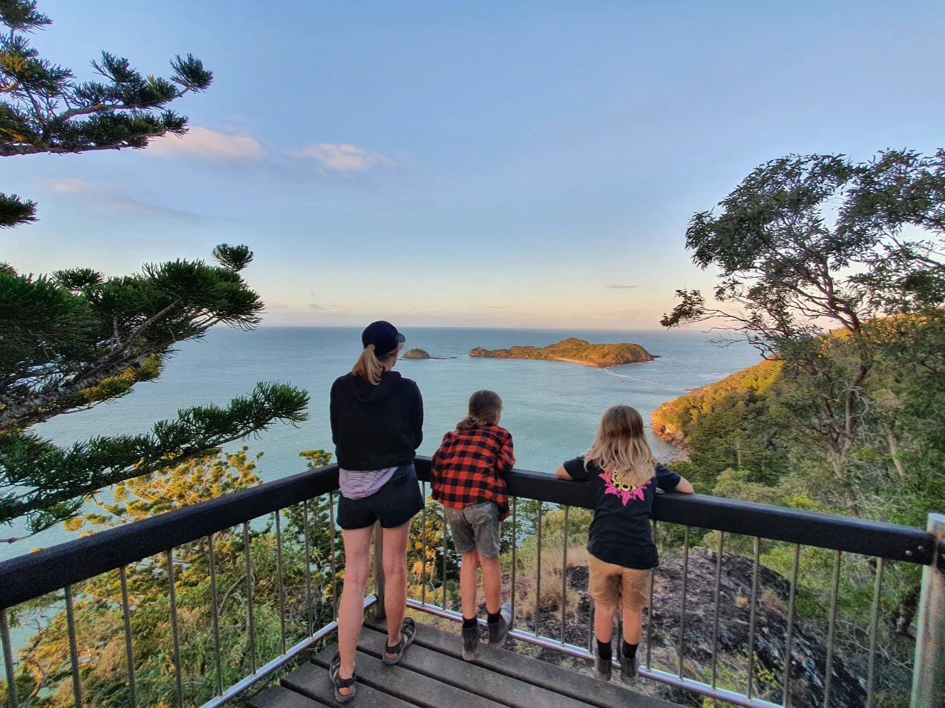 Family at lookout