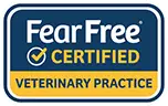 Fear Free certified veterinary practice badge