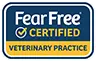 Fear Free certified veterinary practice badge