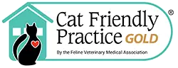 Feline Veterinary Medical Association cat friendly practice gold badge