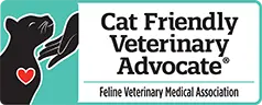 Feline Veterinary Medical Association cat friendly advocate badge