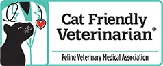 Feline Veterinary Medical Association cat friendly veterinarian badge