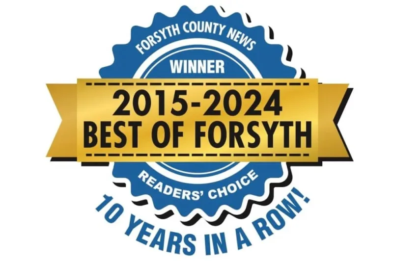Thank You for Naming Us Best of Forsyth For 10 Straight Years