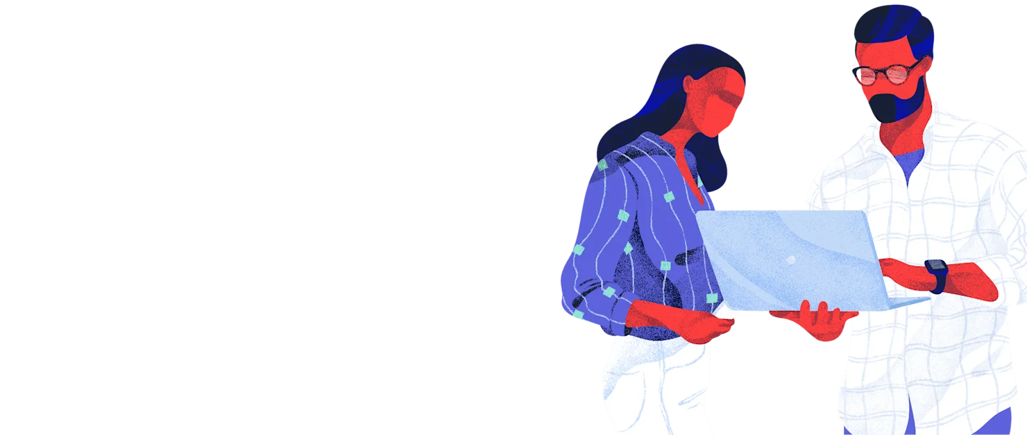 People discussing charts and financial documents