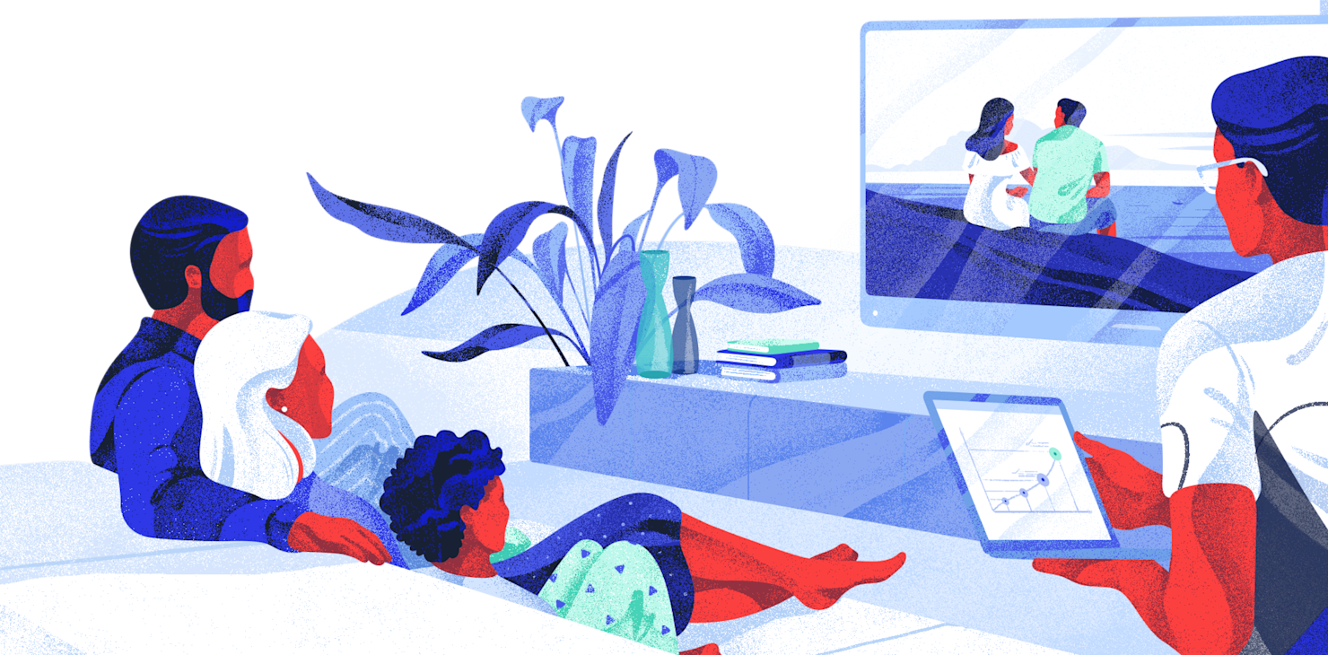 Research people watching TV