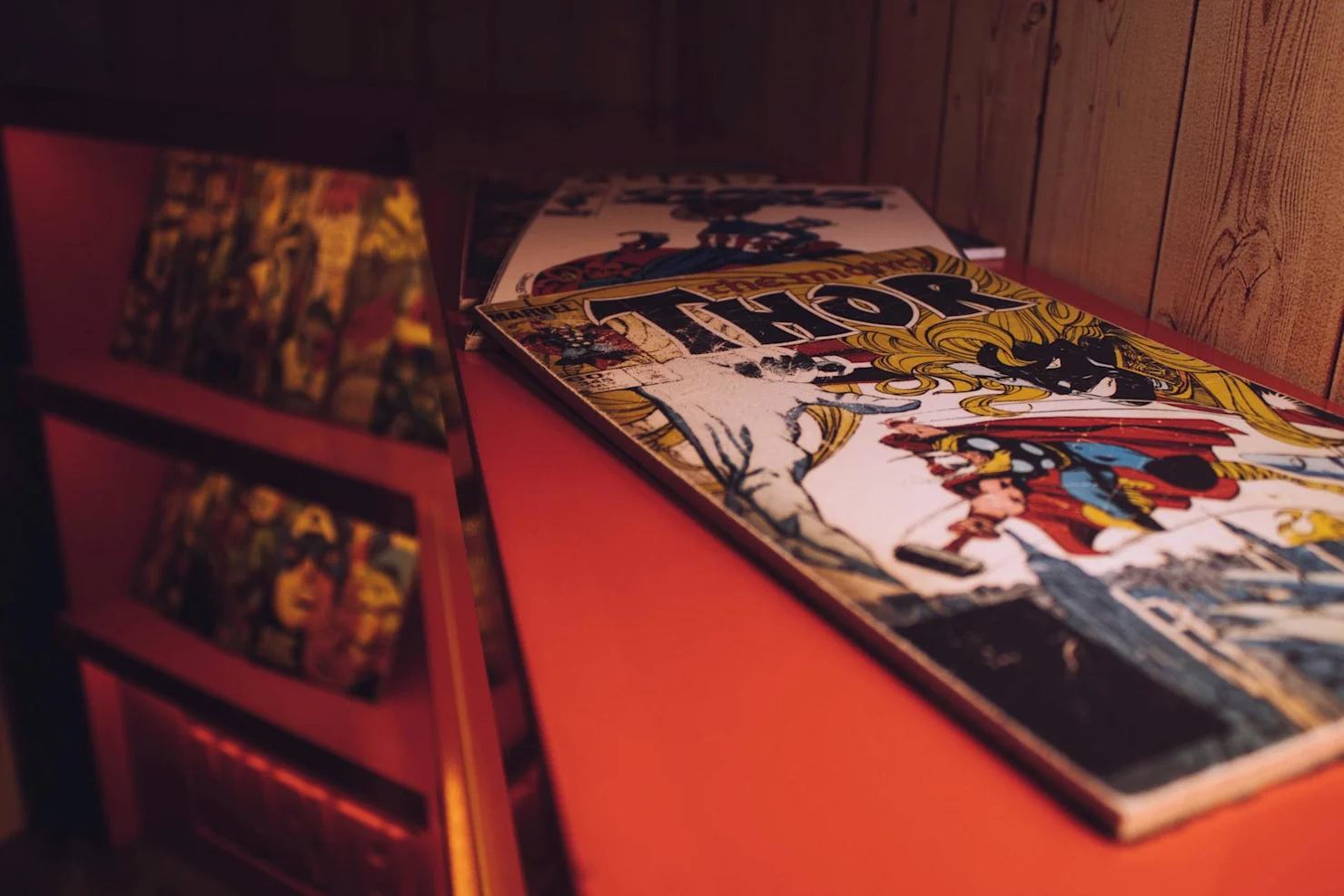 A bunch of thor magazines