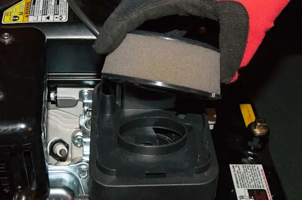 PHOTO: Reinstall the air filter.