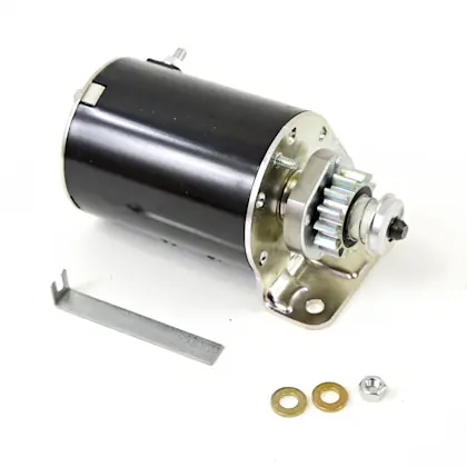 sears parts direct image for How to replace the starter motor on a riding lawn mower