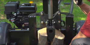 How to change the hydraulic fluid in a log splitter.