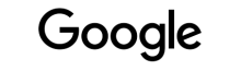 Black and white Google logo.