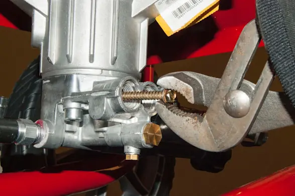 PHOTO: Pull the check valve out.